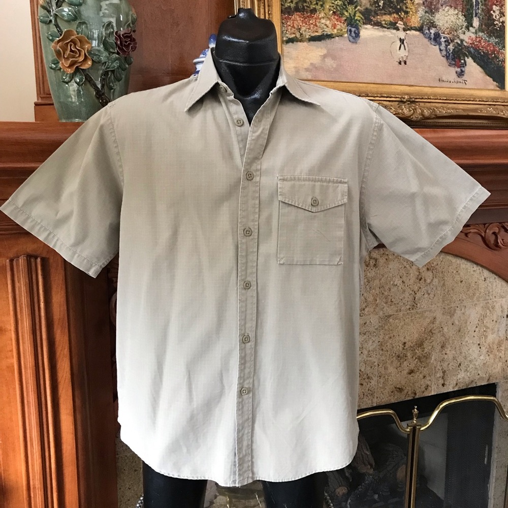 Gap Cotton Short Sleeve Button Down Shirt M